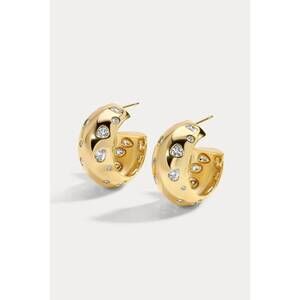 NEW LILI CLASPE mavis hoop earrings in gold